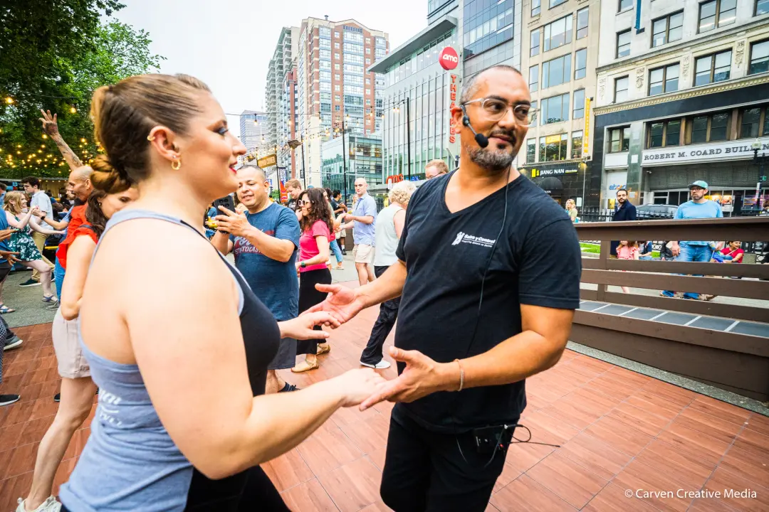 Salsa Dancing at The Grove at Lawn on D Presented by Salsa y Control