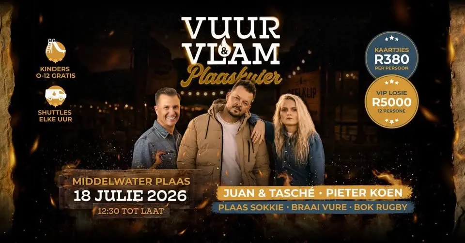  VUUR & VLAM - Middelwater Plaas 