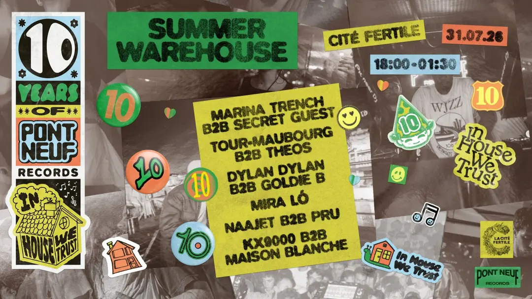 PONT NEUF 10 YEARS SUMMER WAREHOUSE
