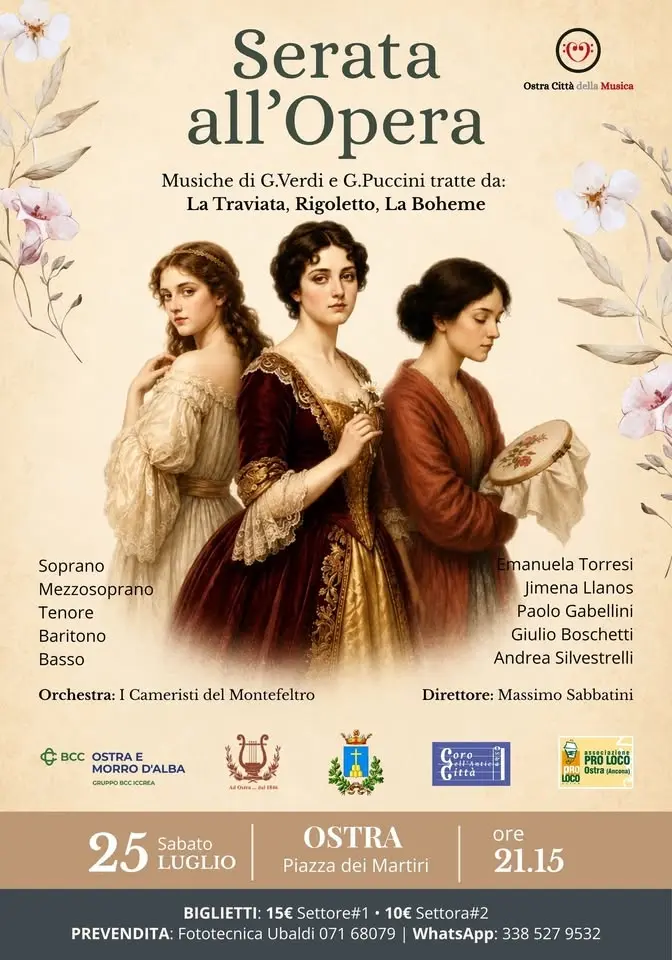 Serata all'Opera | Piazza dei Martiri, Ostra (AN)