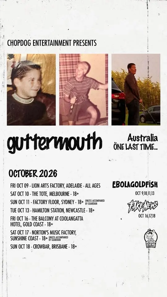 GUTTERMOUTH - Last Ever Sunshine Coast Show