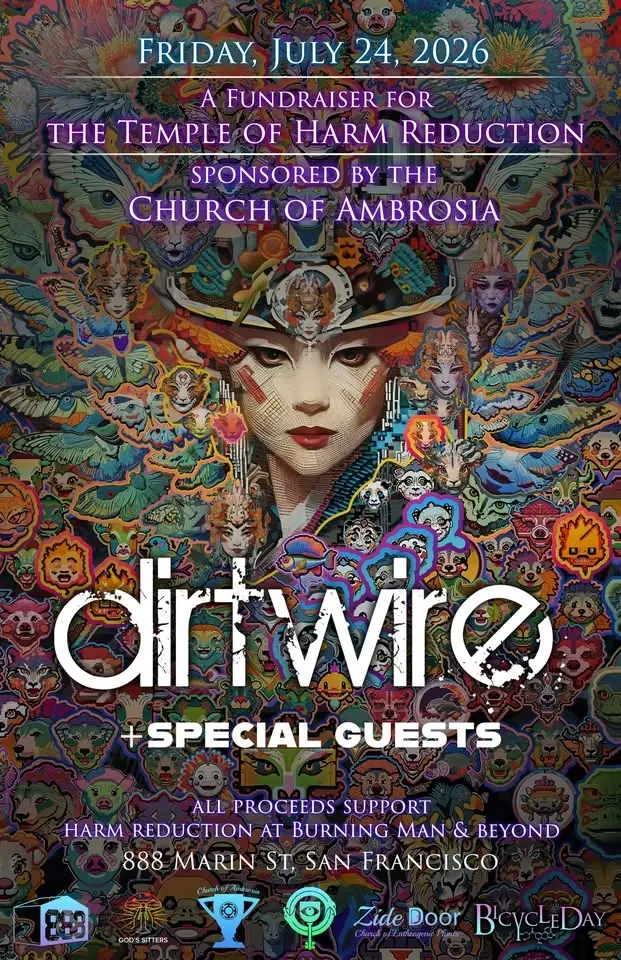 A Fundraiser for the Temple of Harm Reduction with Dirtwire, SAVEJ, Thug Shells + more!