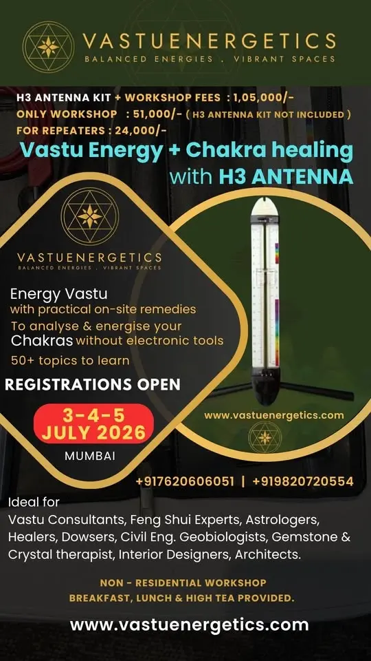 Vastu Energy and Chakra Healing with H3 Antenna