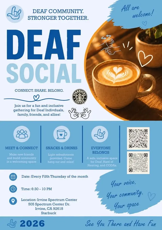 Deaf Social (Every Fifth Thursday of Month)