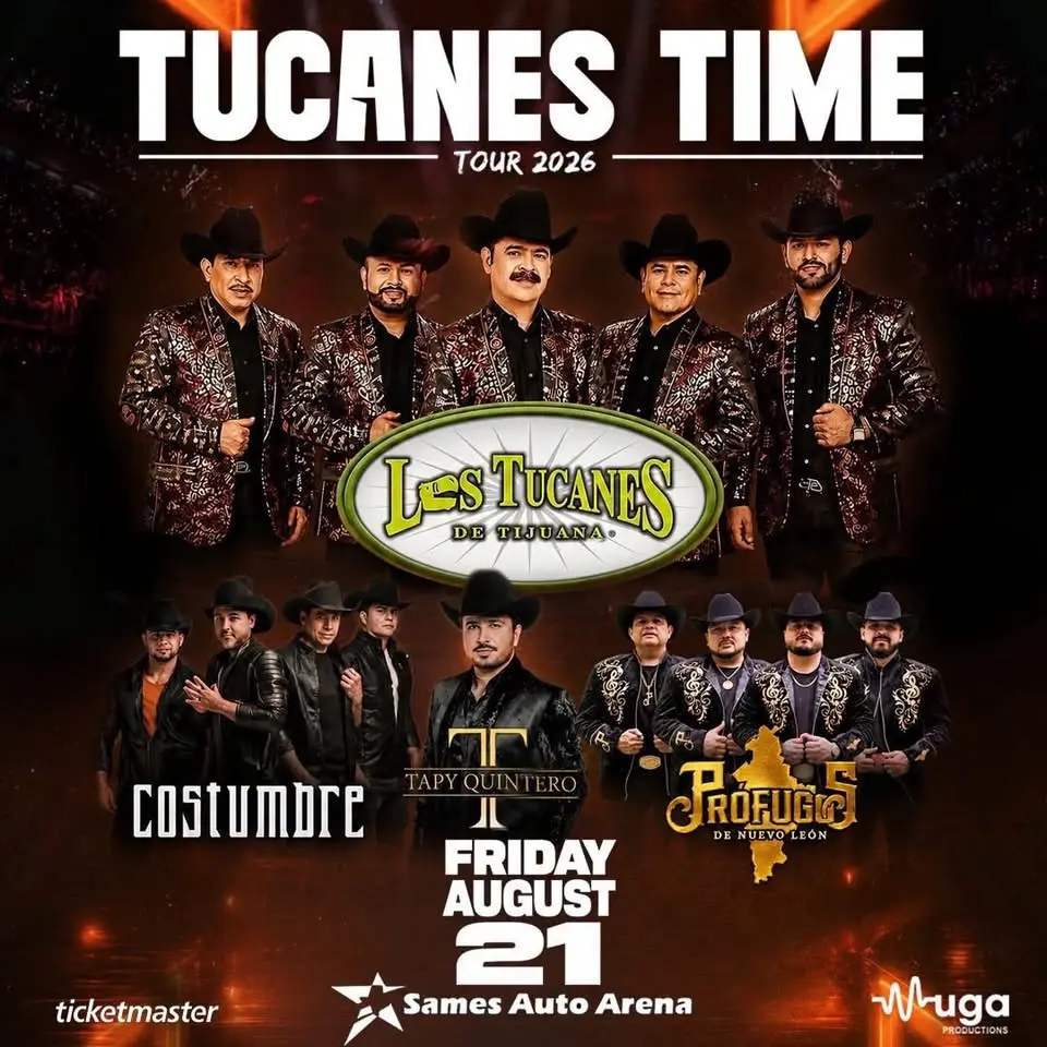 🔥 TUCANES DE TIJUANA, COSTUMBRE, TAPY QUINTERO en LAREDO TX!! 💥🤠🎶 Sames Auto Arena