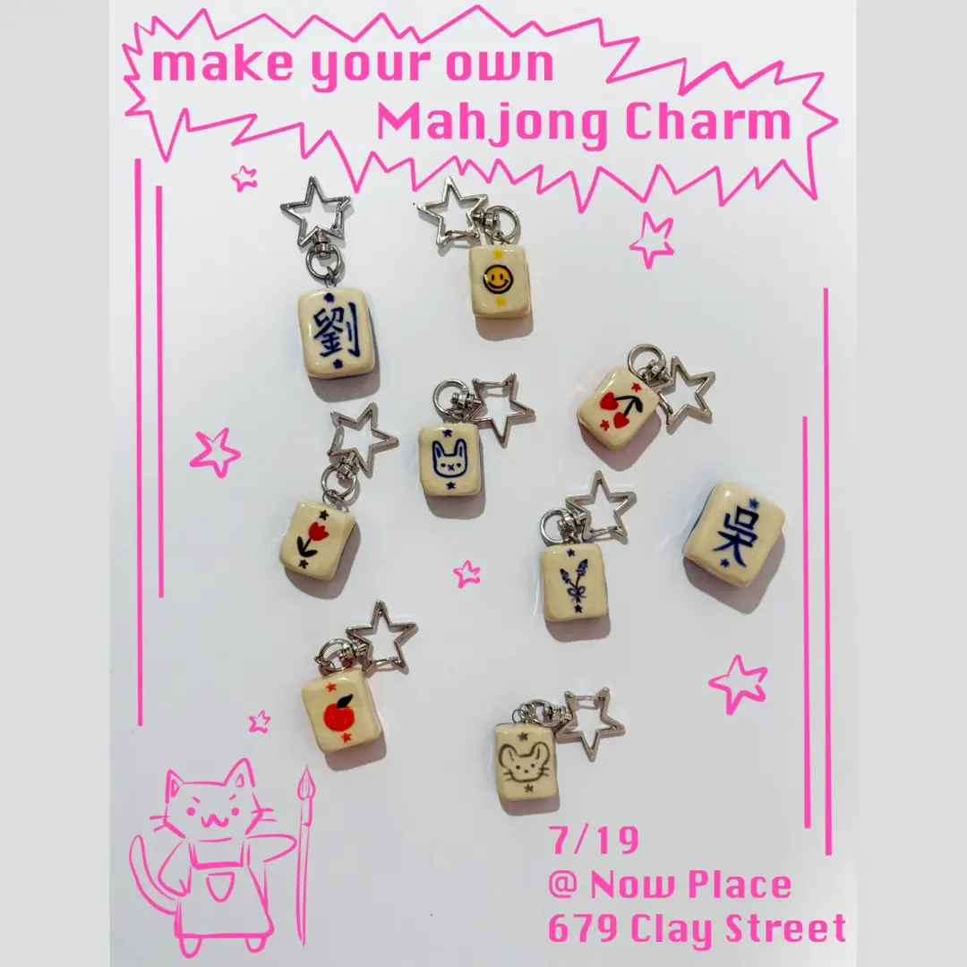 ᰔ ⊹˚₊ Ceramic Mahjong Charm Workshop ₊˚⊹ ᰔ