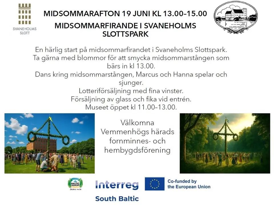 Midsommar i Svaneholms slottspark