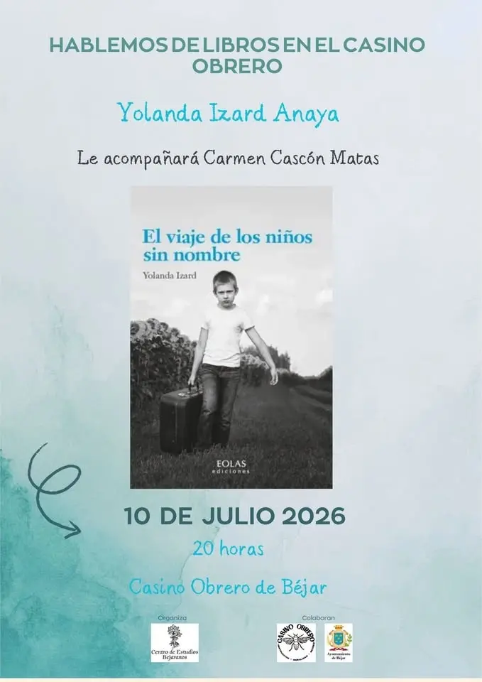 Presentación de la novela “El viaje de los niños sin nombre”, de Yolanda Izard Anaya