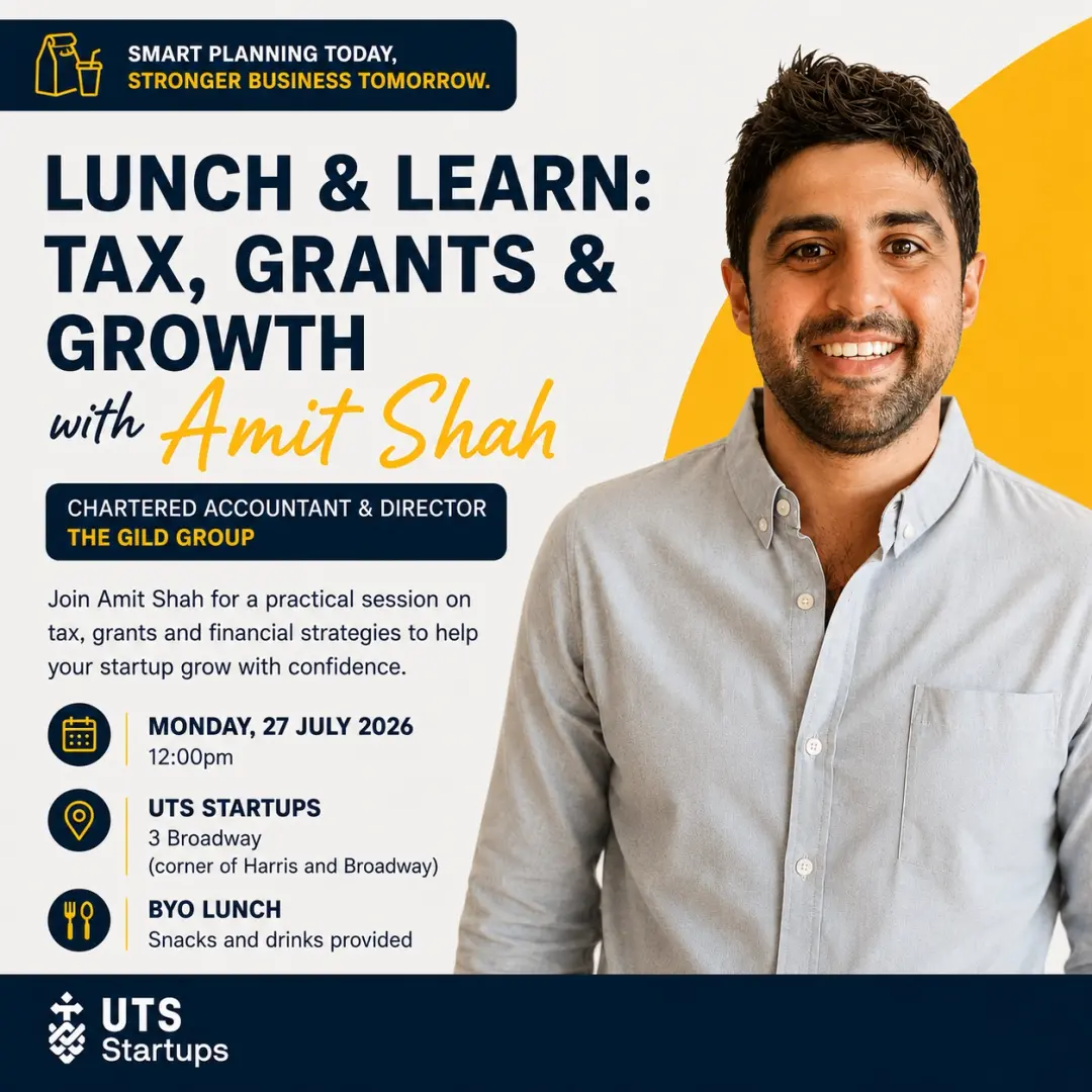 Lunch & Learn: Tax, Grants & Growth with Amit Shah