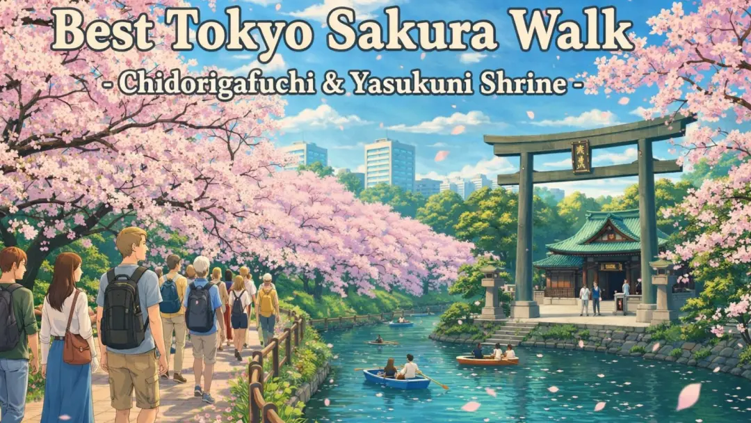 🌸 Best Tokyo Sakura Walk 🌸 Chidorigafuchi & Yasukuni Shrine