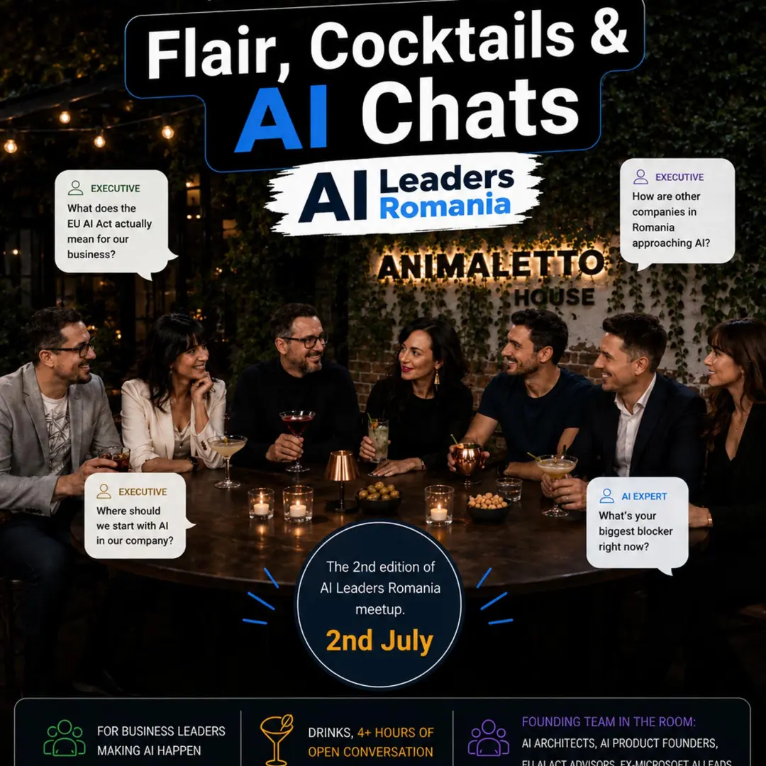 Let’s Talk AI: Flair, Cocktails & AI Chats! #2 - powered by AI Leaders Romania