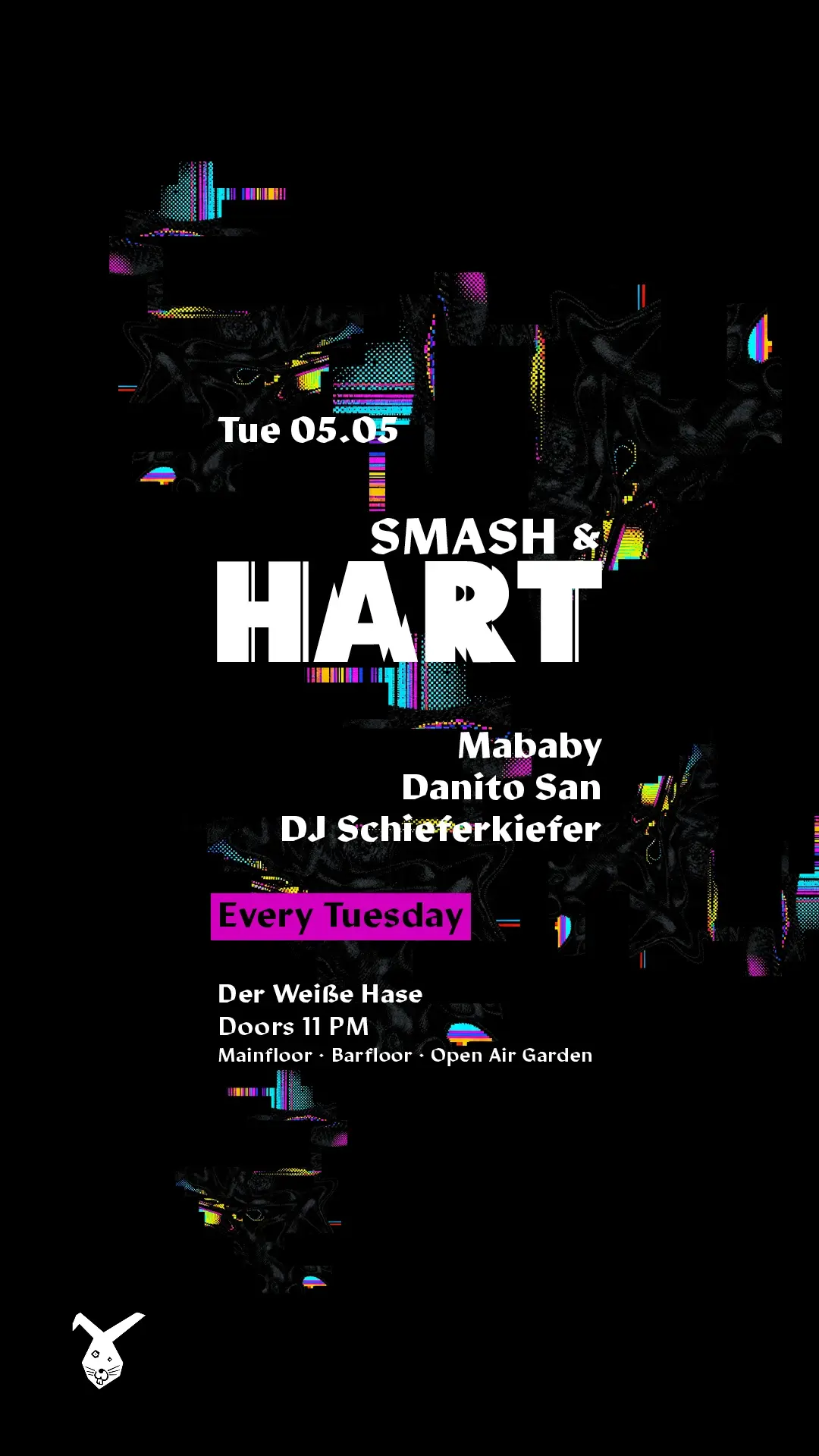 Smash & HART ◢◤ Tuesday Rave [free entry until midnight*]