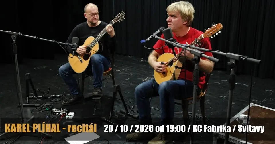 KAREL PLÍHAL - recitál | 20. 10. 2026 v 19:00 | KC Fabrika | Svitavy
