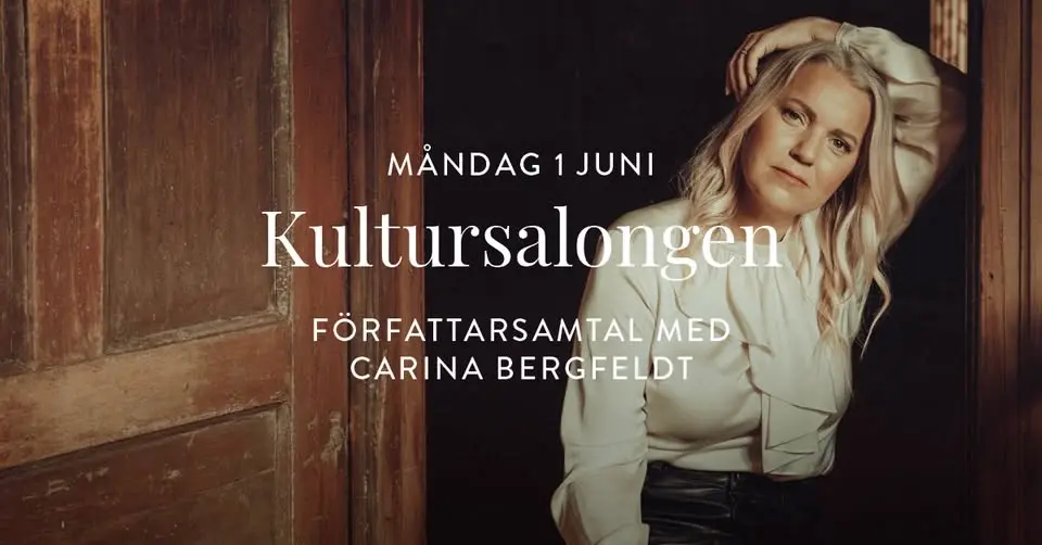 FULLBOKAT – En författarkväll med Carina Bergfeldt på Hôtel Eggers