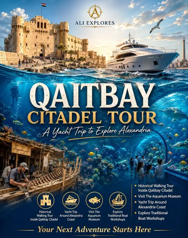 Exploring Qaitbay Citadel 🌊 | Yacht Trip 🛥️ (Round 2) 🛟 جولة أثرية لقلعة قايتباي و رحلة يخت 