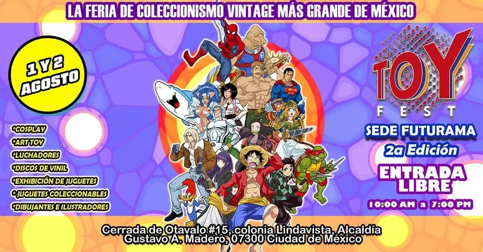 TOY FEST FUTURAMA 2DA EDICION "LA FERIA DE COLECCIONISMO VINTAGE MÁS GRANDE DE MÉXICO"