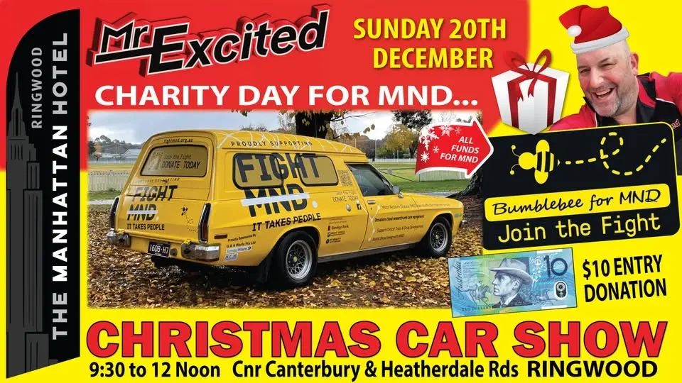 Mr Excited Car's & Coffee XMAS & MND for Bumblebee Charity Event 20/12/26