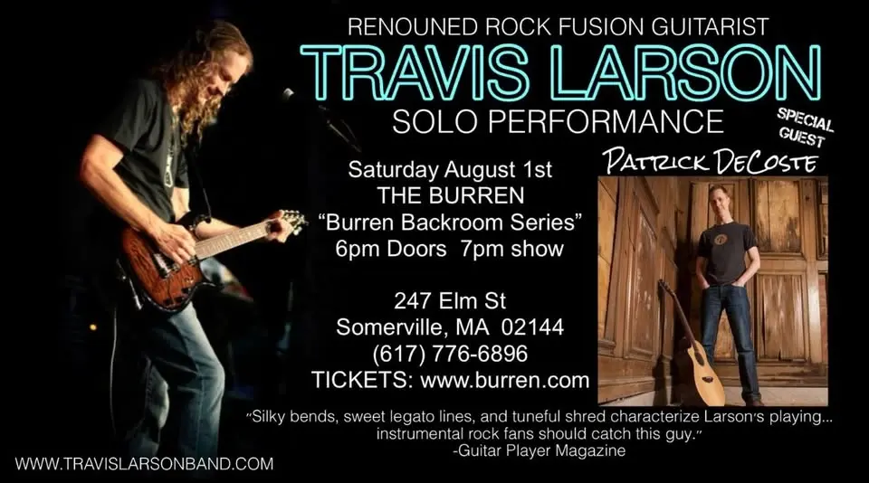 Travis Larson with Special Guest Patrick DeCoste