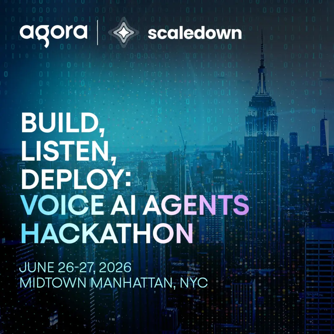 Build, Listen, Deploy: Voice AI Agents Hackathon | Agora x Scaledown AI