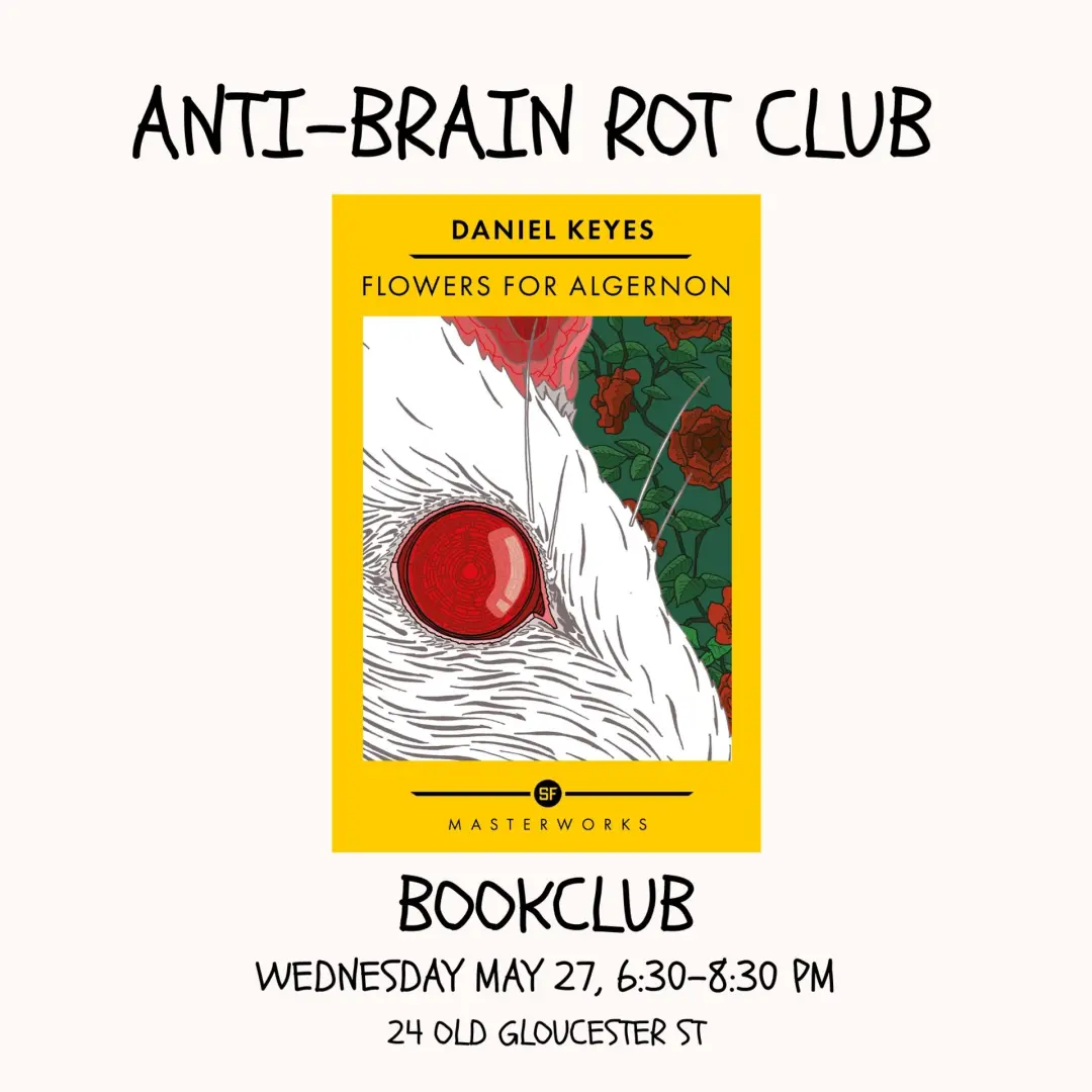 BOOKCLUB: FLOWERS FOR ALGERNON