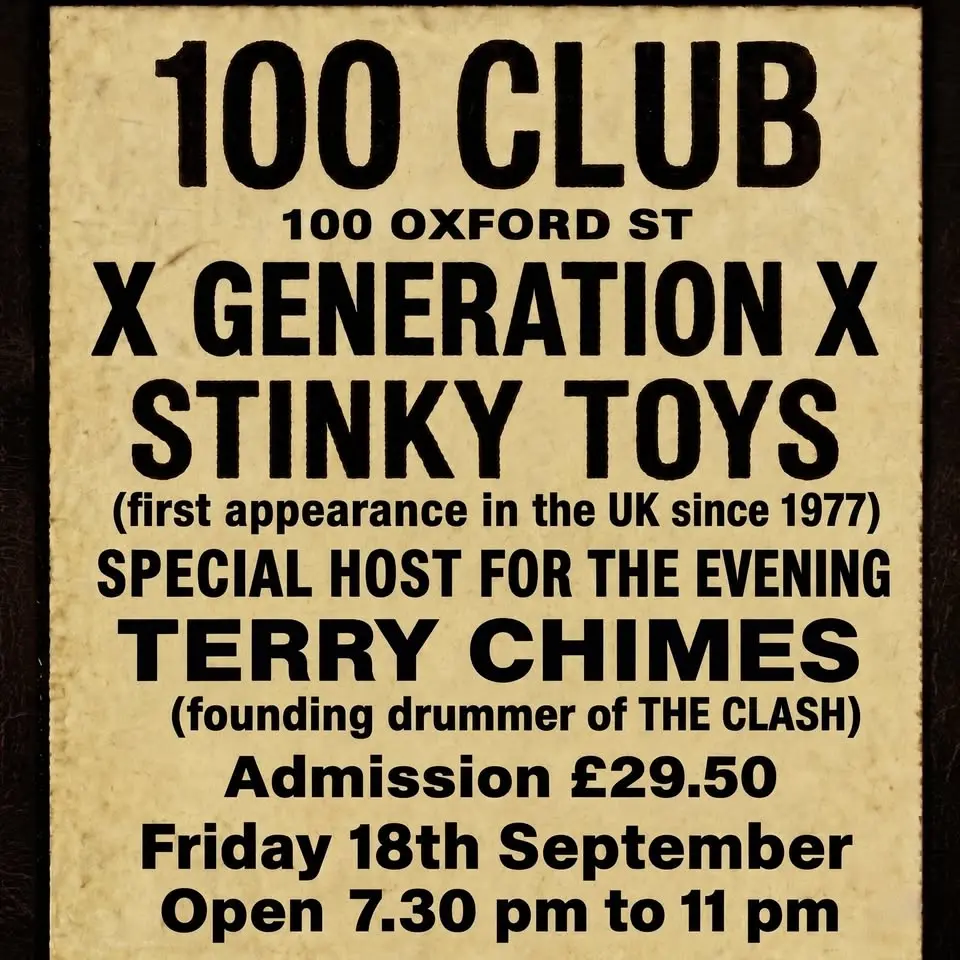 1976: Celebrating 50 Years of Punk at the 100 Club