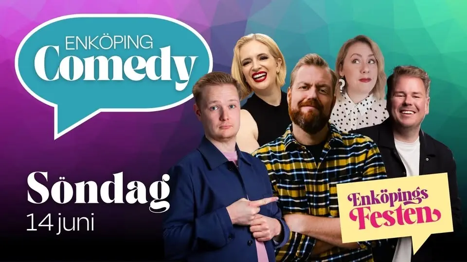 Enköping Comedy på Enköpingsfesten med bl.a. Kristoffer Appelquist