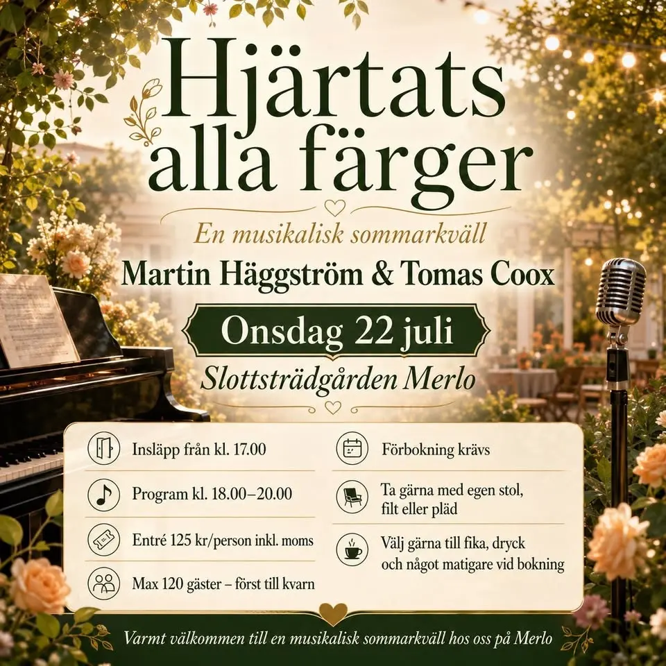 Hjärtats alla färger, en musikalisk sommarkväll