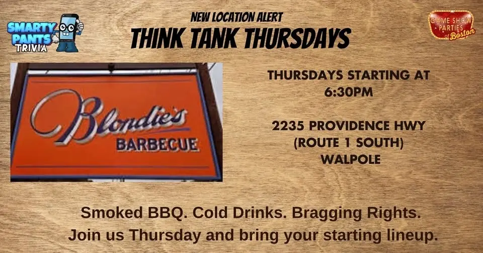 TRIVIA NIGHT IS HEATING UP AT BLONDIE'S!