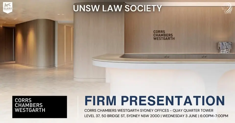 Corrs Chambers Westgarth Firm Presentation