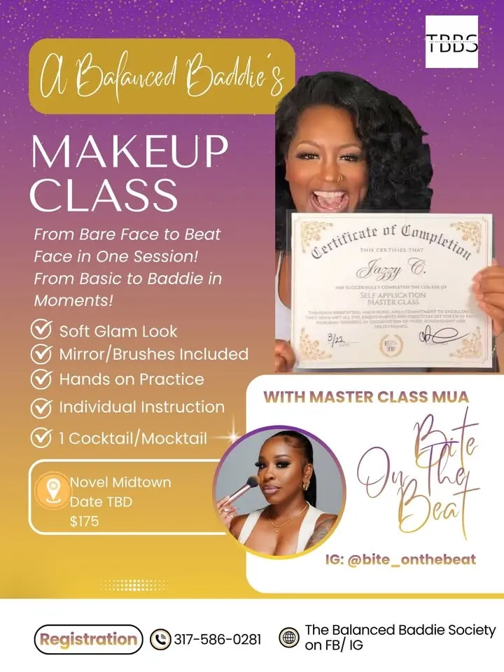 A Balanced Baddie’s Makeup Class 💄 TO BE RESCHEDULED