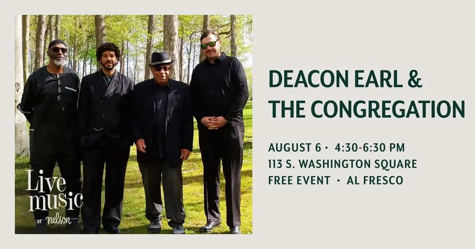 Live Music Thursdays at Nelson: Deacon Earl & The Congregation