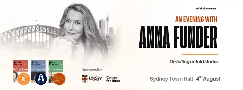 An Evening with Anna Funder - Sydney