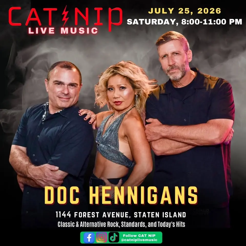 CAT NIP BAND: July Saturday Night Live at Doc Hennigans in SI