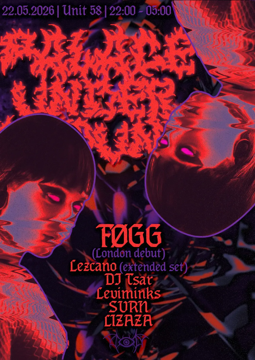 Palace Underground - V - FØGG London Debut // Techno_Industrial_Hard Techno //