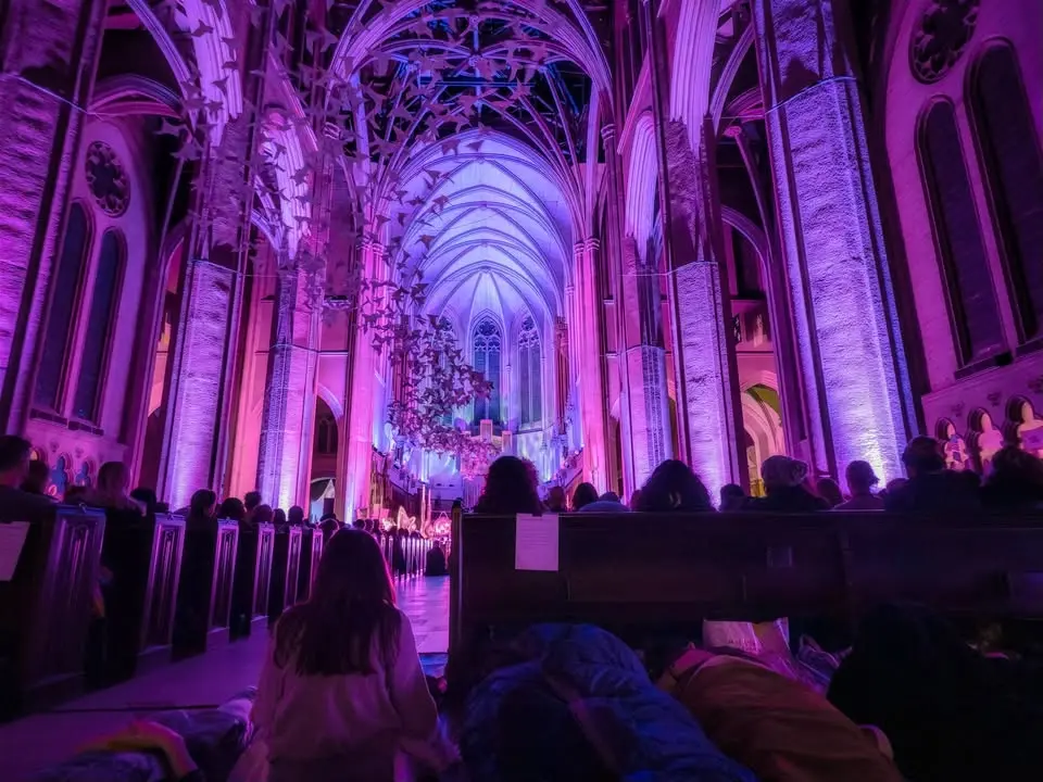 The Sound Healing Symphony at Grace Cathedral~ Full Moon 🌕 ! 