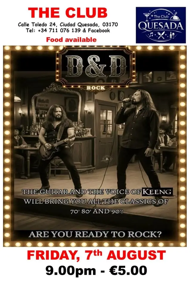 D&D - ROCK HITS OF 70's, 80's & 90's - €5.00