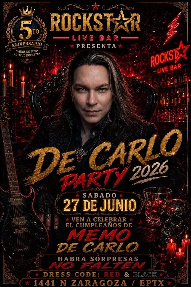 DE CARLO PARTY 2026