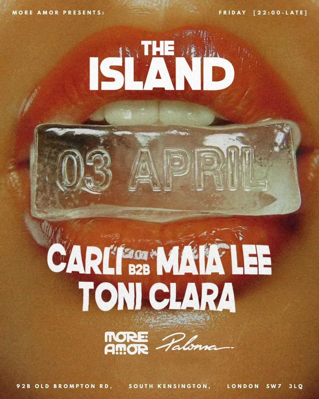 The Island by More Amor. London 3rd April 2026