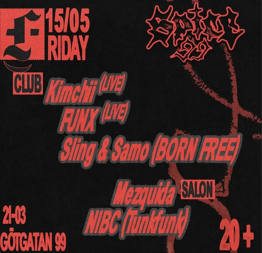 SPICE 99: KIMCHII (LIVE), FUNX (LIVE), SLING & SAMO (BORN FREE), MEZQUIDA NIBC (TUNKFUNK)