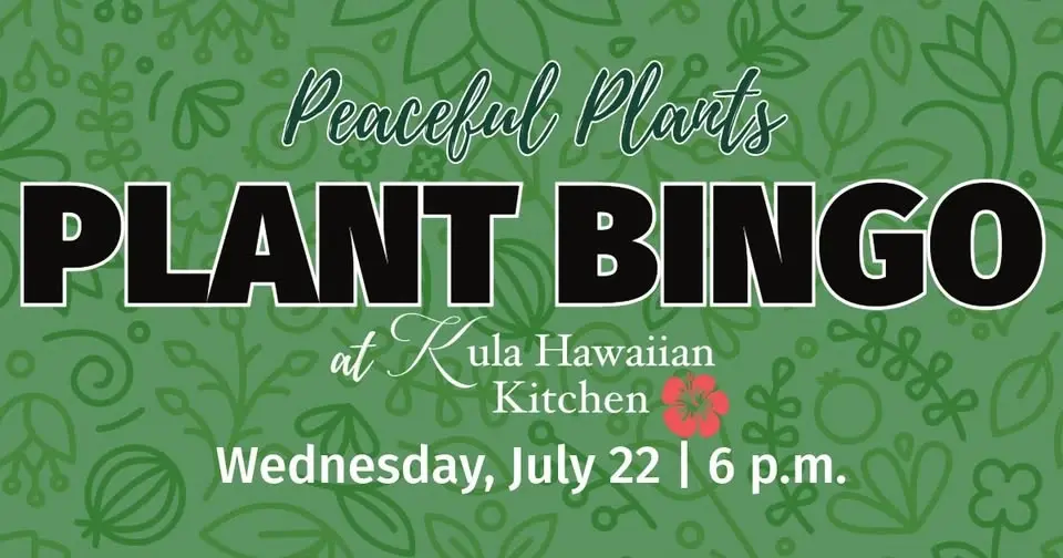 Plant Bingo with Peaceful Plants