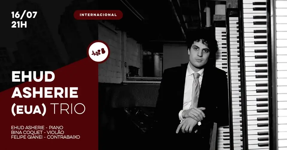 Ehud Asherie Trio no JazzB