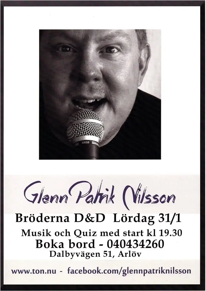 🎤 MUSIKQUIZ – PREMIÄR PÅ BRÖDERNA D&D! 🎶 Glenn Patrik live