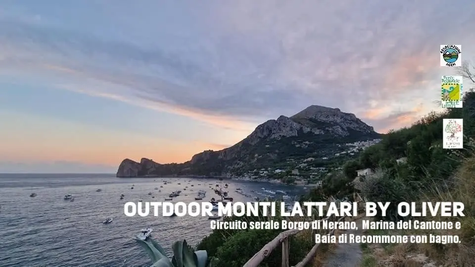 Circuito serale Borgo di Nerano, Marina del Cantone e Baia di Recommone con bagno.