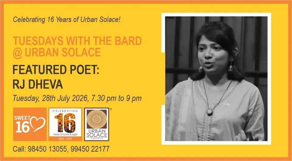 Tuesdays with the Bard @ Urban Solace features RJ Dheva