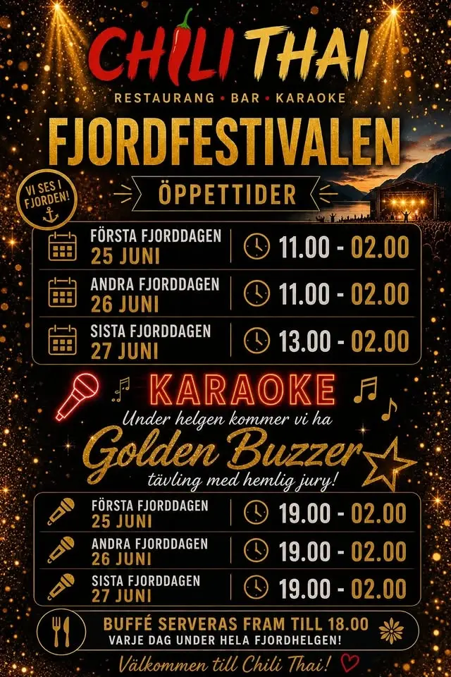 Karaokefest med Golden Buzzer under Fjorfestivalen