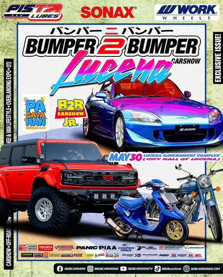 Lucena:  Bumper 2 Bumper Carshow x Off-Road Show x Bike 2 Bike Show