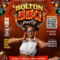 Bbq party Live In Bolton - Mon 6th April 2026.