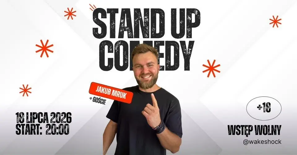 Stand-Up Comedy w WakeShock 🎤 | Jakub Mruk + goście | Wstęp wolny