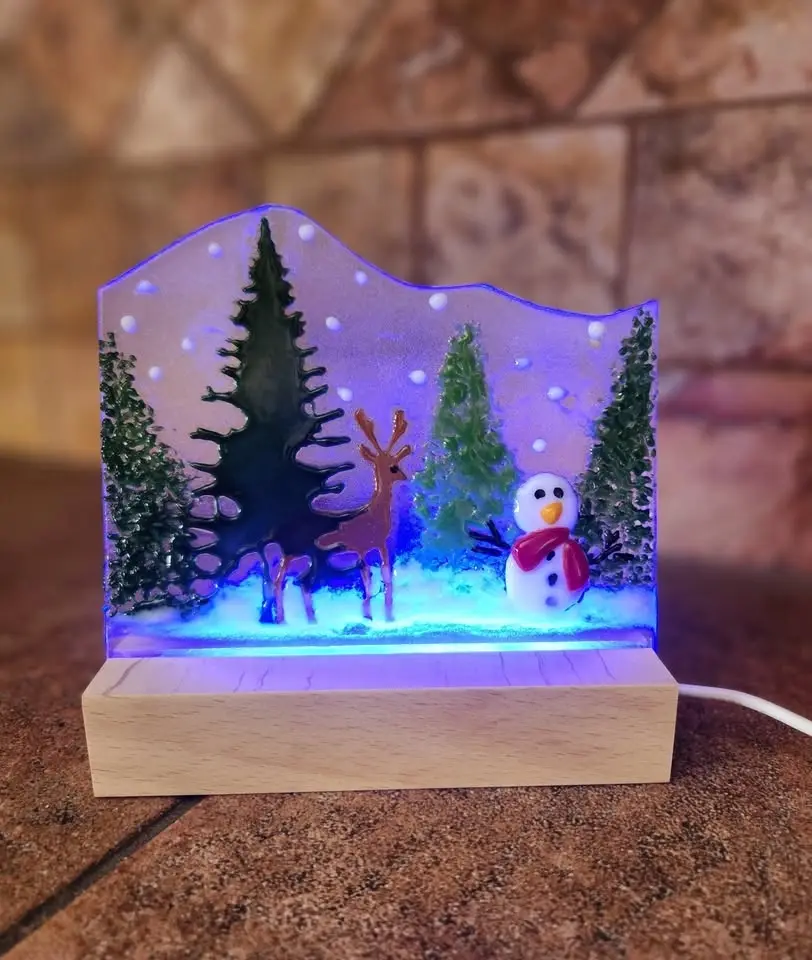 Christmas in July - Fused Glass Winter Scene Class