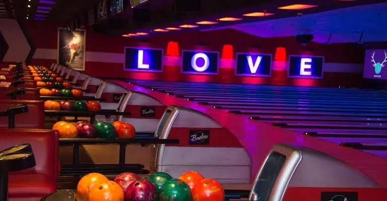 Bowling with family 